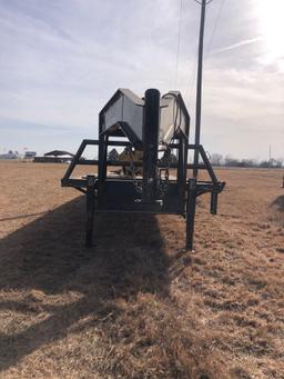 32 Ft hay van flat bed trailer with dove tail and ramps, 2 10k axels, comes with title