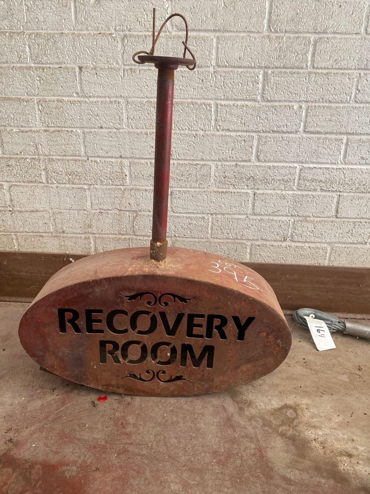recovery room sign