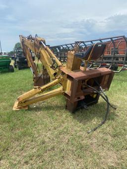 FORD BACKHOE SKID ATTACHMENT... USED ABOUT A YEAR AGO, NEEDS FITTINGS FOR HOSE CONNECTIONS... ALL SE