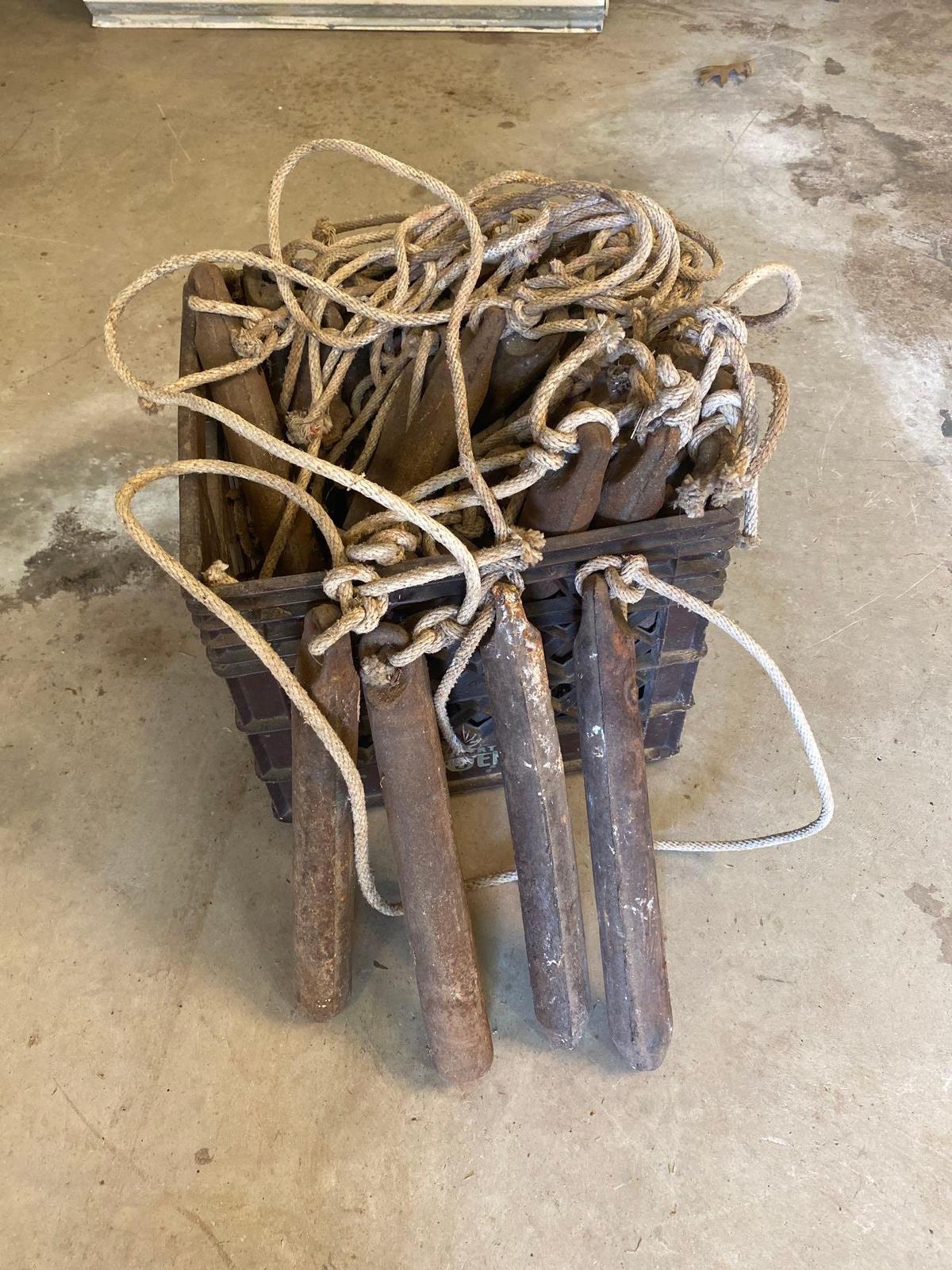 BASKET FULL OF WINDOW WEIGHTS