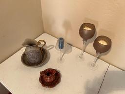 CANDLE HOLDERS AND VASES