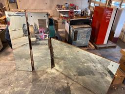 2 long mirrors 72 x 22, 1 large mirror 72 x 44