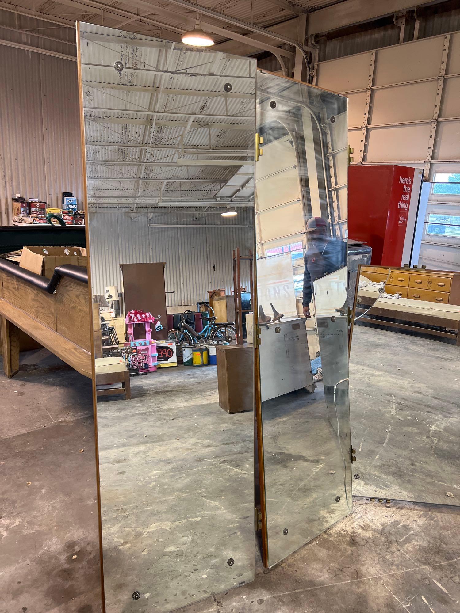 2 long mirrors 72 x 22, 1 large mirror 72 x 44