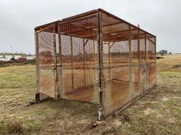 Locking Job site Cage on Skid