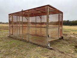 Locking Job site Cage on Skid