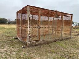 Locking Job site Cage on Skid