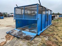 Heavy Built Trash Skid with drive in Ramp