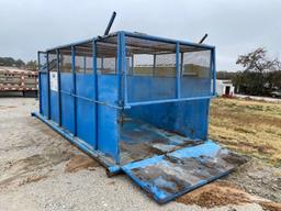 Heavy Built Trash Skid with drive in Ramp