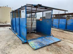 Heavy Built Trash Skid with Drive in ramp