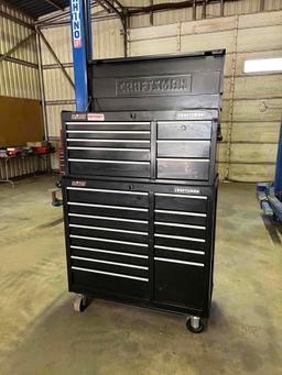 craftsman roll around tool box 8 drawers on top 11 drawers on bottom very clean