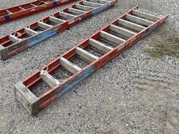 10? FIBERGLASS STEP LADDER IN GOOD CONDITION
