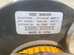 DISC SANDER CENTRAL MACHINERY GOOD WORKING CONDITION...