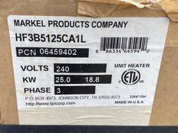 2 UNIT HEATERS 25KW 240 VOLTS 3 PHASE
