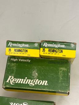 Make: Remington Ammunition Caliber: 35 5 BOXES 150 GRAIN 20 CARTDRIGES 2 BOXES 200 GRAIN 20