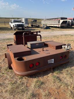 WELDING BED 98" W ON WIDEST POINT OF FENDERS 8'6"L HEAVY DUTY WELDING BED 98" W ON WIDEST POINT OF