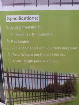 10?Wrought Iron Site Fence