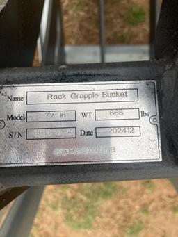 Serial No. S/N:25HKNY0376- (29) Product Name Rock Grapple Bucket Description UNUSED 2025 Greatbear