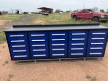 Serial No. S/N:25HKNY0376- (4) Product Name Work Bench Model 10FT-25D Certificate BLUE Description
