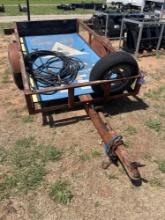 4X8 TRAILER TILT GOOD TIRES WITH SPARE PLYWOOD FLOORING