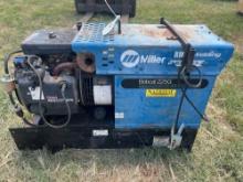 MILLER BOBCAT 225 WELDER 4FT LEADS RUNS AND OPERATES NEEDS BATTERY