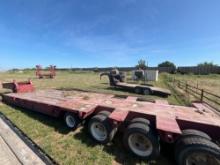82 AZTEC LOWBOY DETACH TRAILER DETACH HAS BEEN WELDED TOGETHER 39 FT 4 DUAL AXLES