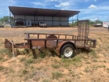 PENTAL HITCH TRAILER TILT 6X10 FT WITH 4FT REAR RAMP EXPANDED METAL FLOOR