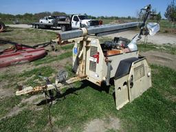 2008 Ingersoll Rand Light Source Portable Light Tower Kubota Diesel 6,684 hrs No Key S#393605UJRC13