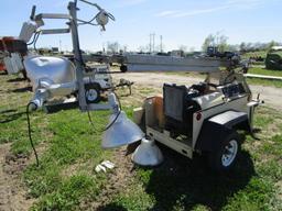 2008 Ingersoll Rand Light Source Portable Light Tower Kubota Diesel 6,684 hrs No Key S#393605UJRC13