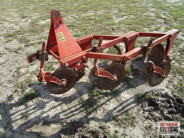 Ford 101 3 pt 3-16 Bottom Plow With Coulters Turn Free and Gauge Wheel
