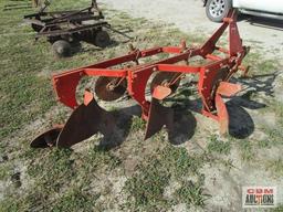 Ford 101 3 pt 3-16 Bottom Plow With Coulters Turn Free and Gauge Wheel