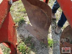 Ford 101 3 pt 3-16 Bottom Plow With Coulters Turn Free and Gauge Wheel