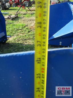 8' Skid Steer Snow Box / Pusher Adjustable Cutting Edge