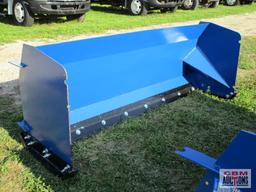 8' Skid Steer Snow Box / Pusher Adjustable Cutting Edge