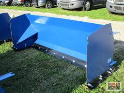 8' Skid Steer Snow Box / Pusher Adjustable Cutting Edge