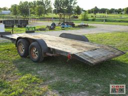 Tandem Axle 7K Bumper Trailer, 83"x 18' With Dovetail, Ramps, BILL OF SALE ONLY NO TITLE