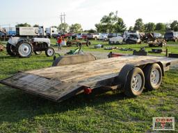 Tandem Axle 7K Bumper Trailer, 83"x 18' With Dovetail, Ramps, BILL OF SALE ONLY NO TITLE