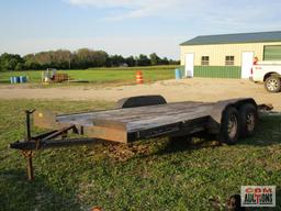 Tandem Axle 7K Bumper Trailer, 83"x 18' With Dovetail, Ramps, BILL OF SALE ONLY NO TITLE