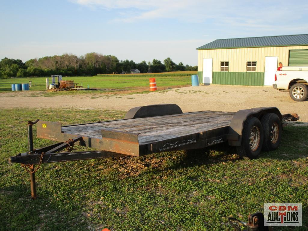 Tandem Axle 7K Bumper Trailer, 83"x 18' With Dovetail, Ramps, BILL OF SALE ONLY NO TITLE