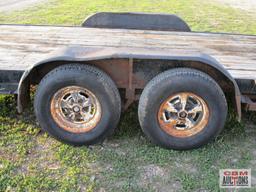 Tandem Axle 7K Bumper Trailer, 83"x 18' With Dovetail, Ramps, BILL OF SALE ONLY NO TITLE