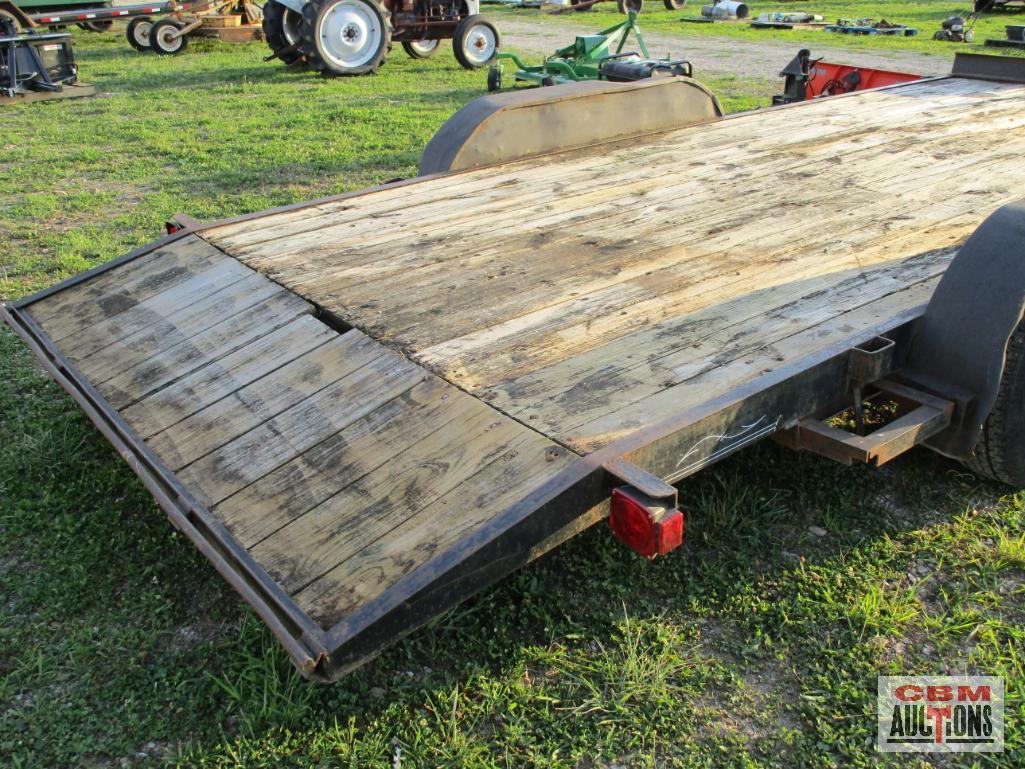 Tandem Axle 7K Bumper Trailer, 83"x 18' With Dovetail, Ramps, BILL OF SALE ONLY NO TITLE