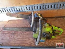 Poulan Counter Vibe 3400 Chainsaw & Homelite 10045A Chainsaw
