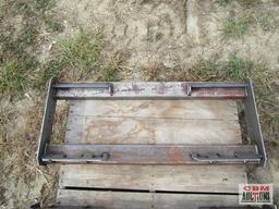 Heavy Duty Weld On Skid Steer Backing Attachment Plate