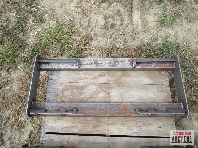 Heavy Duty Weld On Skid Steer Backing Attachment Plate