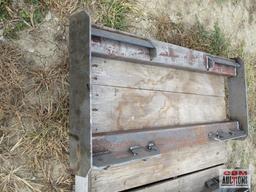 Heavy Duty Weld On Skid Steer Backing Attachment Plate