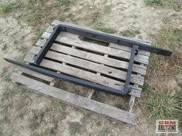 Cascade 48" Skid Steer Pallet Forks Class 2 #2,500 Per Fork Made IN USA #138