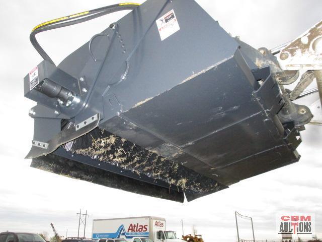 72" JCT Pickup Box Broom Sweeper, 26" Brushes, Direct Drive Motor With Hoses And Couplers