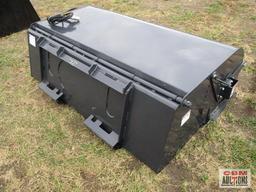 72" JCT Pickup Box Broom Sweeper, 26" Brushes, Direct Drive Motor With Hoses And Couplers
