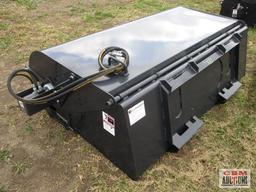 72" JCT Pickup Box Broom Sweeper, 26" Brushes, Direct Drive Motor With Hoses And Couplers