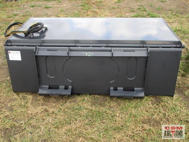72" JCT Pickup Box Broom Sweeper, 26" Brushes, Direct Drive Motor With Hoses And Couplers