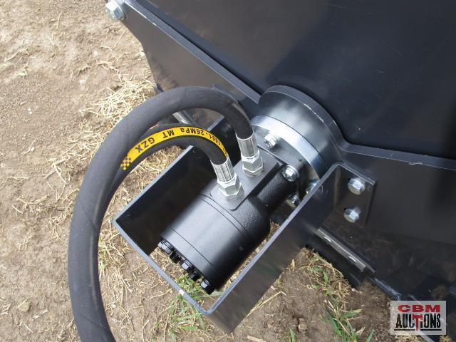 72" JCT Pickup Box Broom Sweeper, 26" Brushes, Direct Drive Motor With Hoses And Couplers